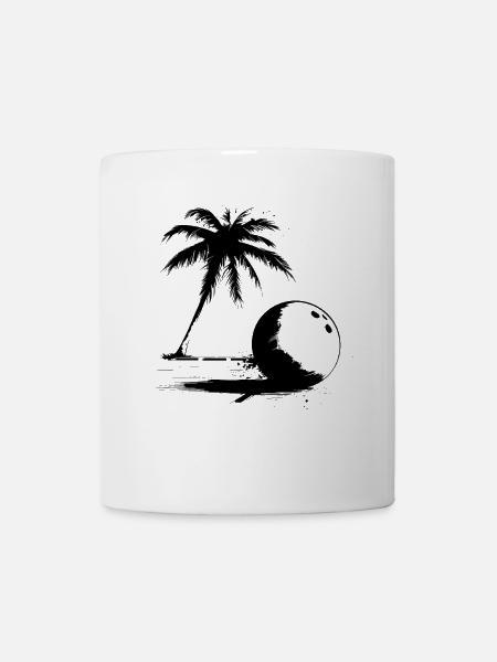 Bowling Skizze - Tasse - Weiß