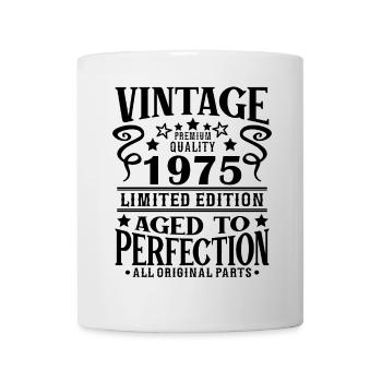 Retro Vintage 1975 Birthday 50 Years Born in 1975 - Tasse - Weiß - Vorne