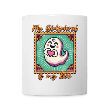 My girlfriend is my boo ghost love - Mug - white - Front