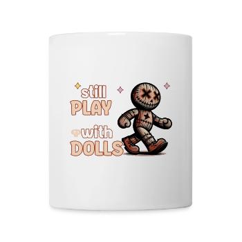 Voodoo Doll Creepy Party Design - Mug - white - Front