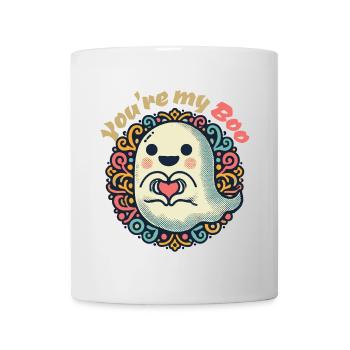 Tu es mon boo Mignon Ghost Design - Mug blanc - blanc - Devant