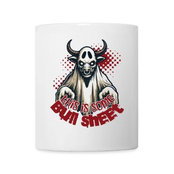 Taureau effronté avec dicton pour les occasions humoristiques - Mug blanc - blanc - Devant
