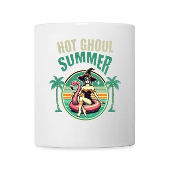 Heißer Grusel Sommer Hexen Flamingo - Tasse - Weiß - Vorne