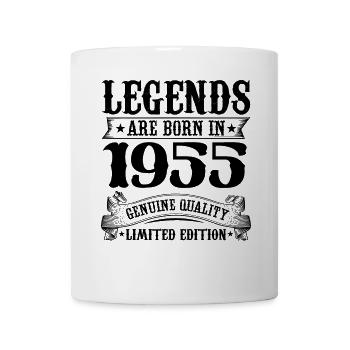 Legends are born in 1955 Birthday 70 Years - Mug - white - Front