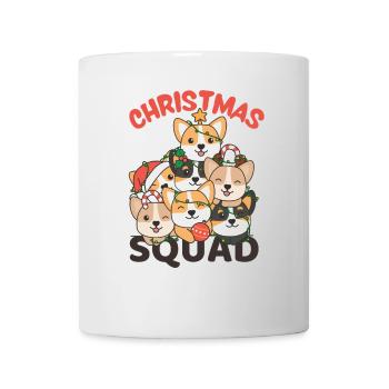 Corgi Weihnachtsbaum Christmas Squad Hunde - Tasse - Weiß - Vorne