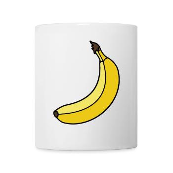 Banane Verkleidung Fasching Bananen Karneval - Tasse - Weiß - Vorne