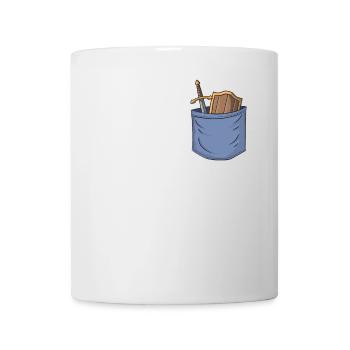 LARP Chest Pocket LARPing Weapons Armor Character - Mug - white - Front