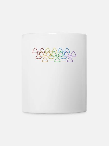 Nuklearingenieur LGBT Regenbogen Uran Nuklear - Tasse - Weiß