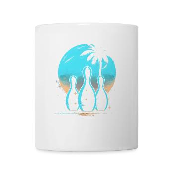 Oldschool Bowling - Mug - white - Front