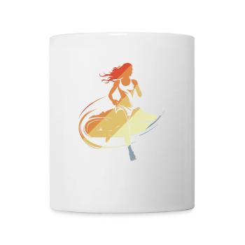 Läuferin Skizze - Tasse - Weiß - Vorne