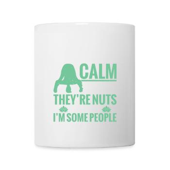 Tous les adeptes du yoga ne sont pas calmes, certains le sont - Mug blanc - blanc - Devant