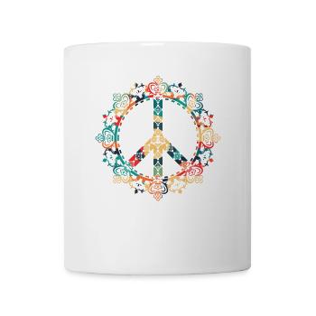 Namaste illustration of a beautiful, detailed - Mug - white - Front