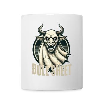 Feuille de taureau illustration amusante avec taureau - Mug blanc - blanc - Devant