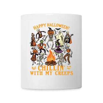 Funny HaHalloween Fun With Chillin' Creeps - Mug - white - Front