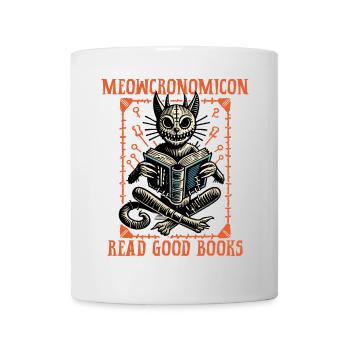 Meowcronomicon Read Good Books - Mug - white - Front