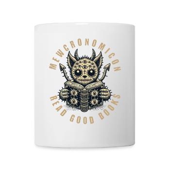 Mewcronomicon Read Good Books - Mug - white - Front