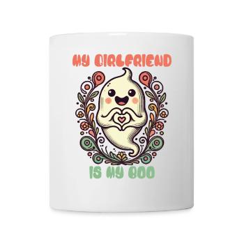 Meine Freundin Ist Mein Boo Geist - Tasse - Weiß - Vorne
