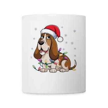 Basset Hound Christmas Lights Xmas Dogs Gifts - Tasse - Weiß - Vorne
