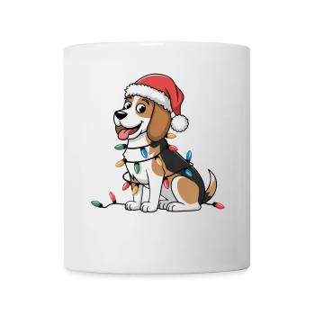 Beagle Christmas Lights Xmas Dogs Gifts for Women - Tasse - Weiß - Vorne