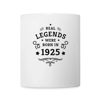 100th Birthday Real Legends are Born in 1925 - Mug - white - Front