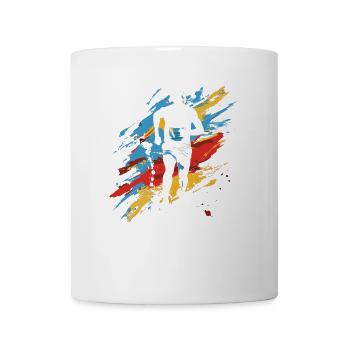 Marathon Junge Zeichnung - Tasse - Weiß - Vorne