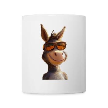 Esel Hausesel Donkey Reiten Stall Liebe Süßer Esel - Tasse - Weiß - Vorne