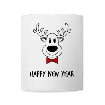 HAPPY NEW YEAR. NEW YEAR'S EVE. BEST WISHES - Mug - white - Front