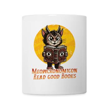 Meowcronicon Read Good Books Cat - Mug - white - Front