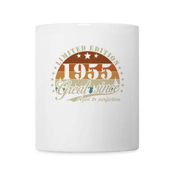 Original 1955 Vintage Retro Jubiläumsgeschenk - Tasse - Weiß - Vorne