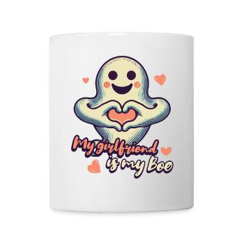 My girlfriend is my boo ghost love - Mug - white - Front
