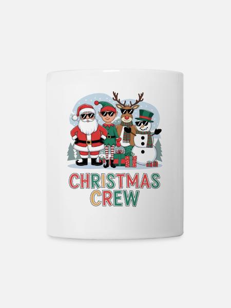 Weihnachts Crew Illustration - Tasse - Weiß