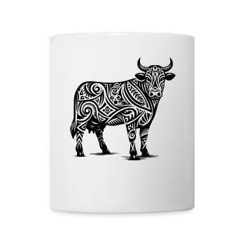 Vache Tribal - Mug blanc - blanc - Devant