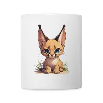 Caracal Karakale Karakal - Mug blanc - blanc - Devant