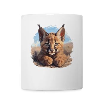 Caracal Karakale Karakal - Mug blanc - blanc - Devant
