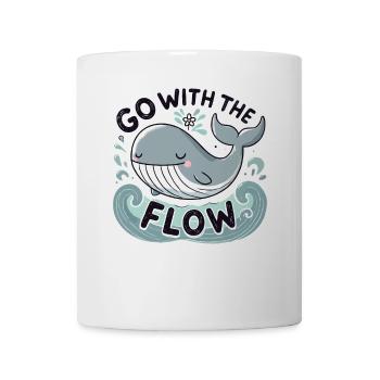 Mit dem Strom schwimmen - Tasse - Weiß - Vorne