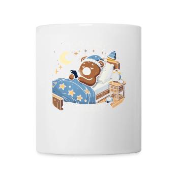 Zu faul zum Schlafen - Tasse - Weiß - Vorne