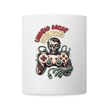 Manette de jeu zombie Mode mort-vivant - Mug blanc - blanc - Devant