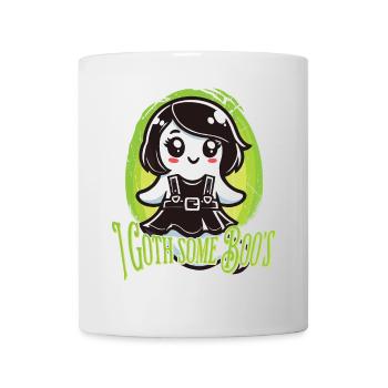 Halloween Goth Girl J’ai des fantômes - Mug blanc - blanc - Devant