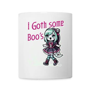 Halloween Goth Girl J’ai des fantômes - Mug blanc - blanc - Devant