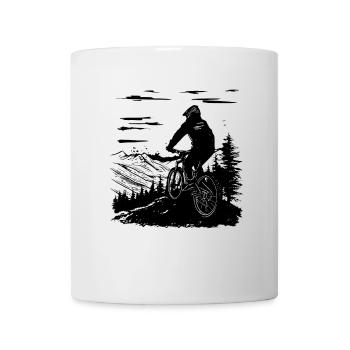 Mountain bike cyclists - Mug - white - Front