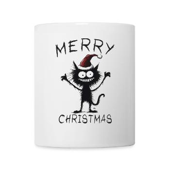 Joyeux Noël Chats Chapeau de Noël Cadeau - Mug blanc - blanc - Devant
