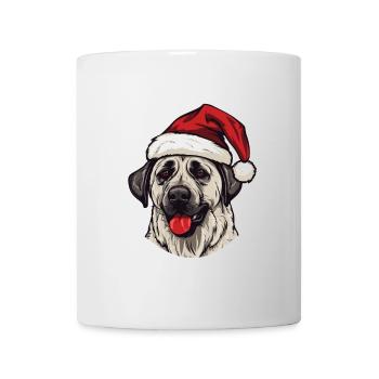 Kangal Hund Kopf Weihnachten Portät - Tasse - Weiß - Vorne