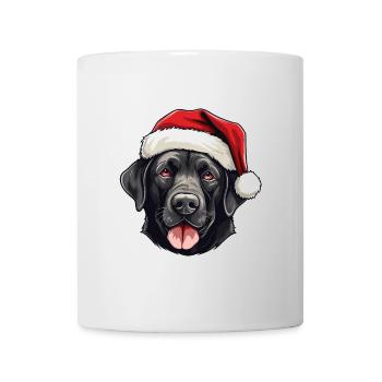 Labrador Dog Head Christmas Portrait - Mug - white - Front