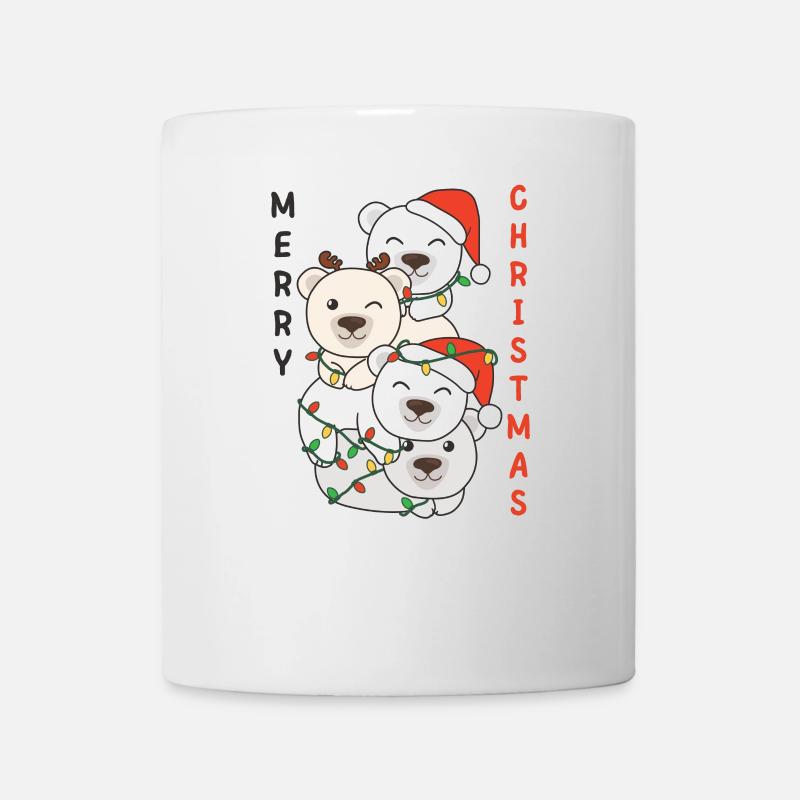 Eisbär Weihnachtsbaum Weihnachts Eisbären - Tasse - Weiß