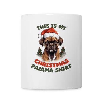 Boxer Christmas Pajamas Dogs - Mug - white - Front