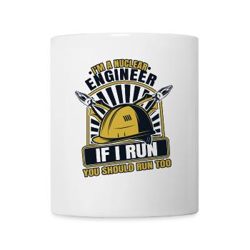Wenn ich laufe, solltest du auch laufen Uranenergie - Tasse - Weiß - Vorne