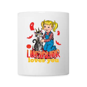 Lucipurr Loves You Sweet Halloween - Mug - white - Front