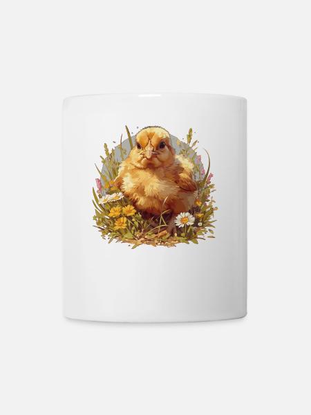 Rooster Hähne Hahn - Tasse - Weiß