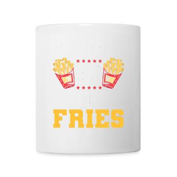 French Fries Food Pun Potato - Tasse - Weiß - Vorne