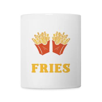 French Fries Food Pun Potato - Tasse - Weiß - Vorne